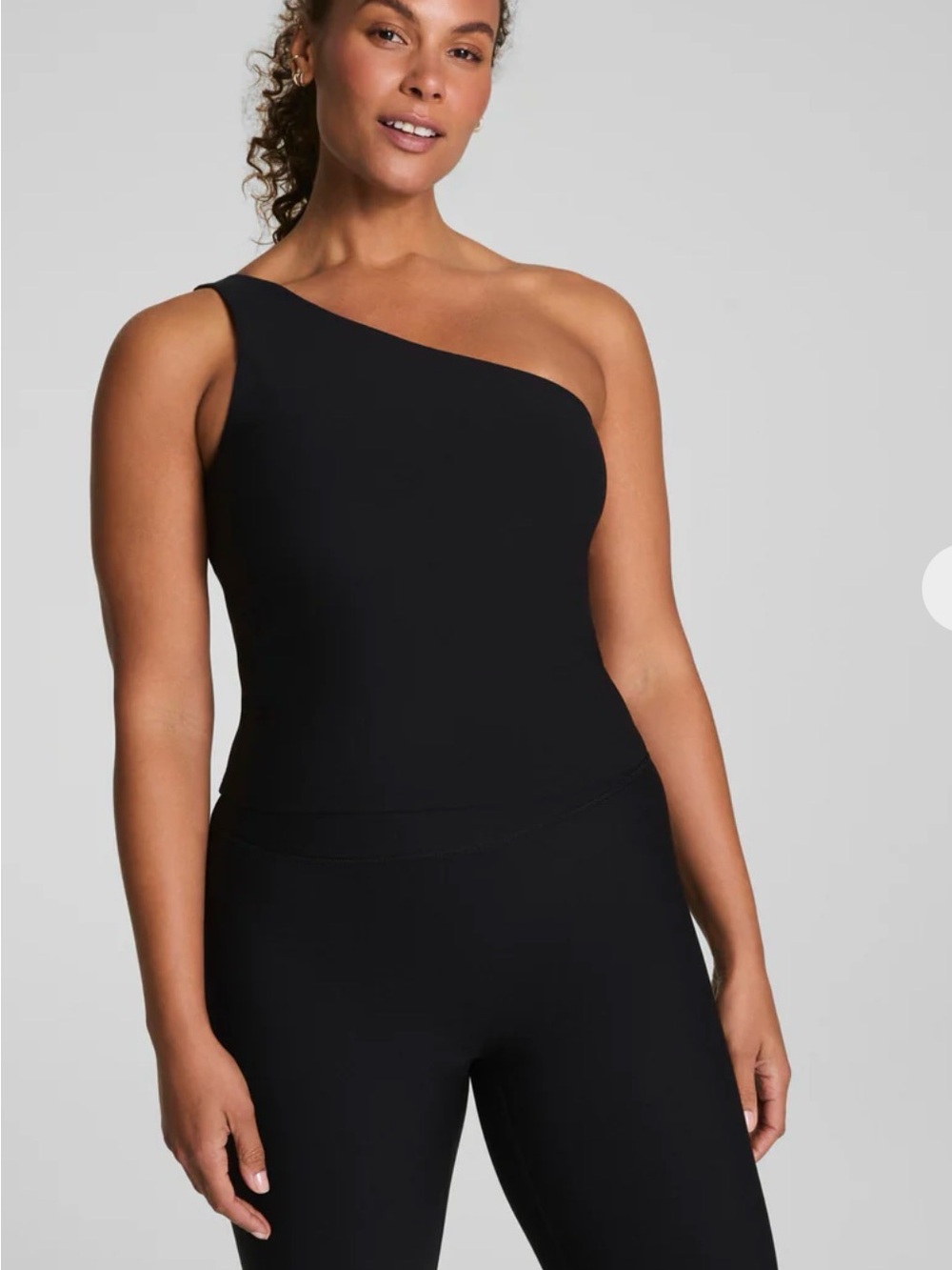 SPANX Black One-Shoulder Tank